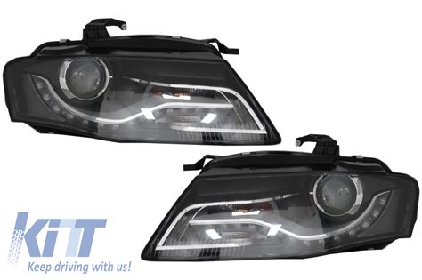 Xenon Headlights LED DRL Daytime Running Lights Suitable For AUDI A4 B8