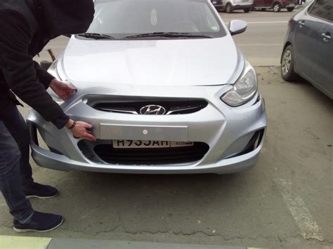 New! Бампер в цвет на Hyundai Solaris — Автолюбитель на DRIVE2