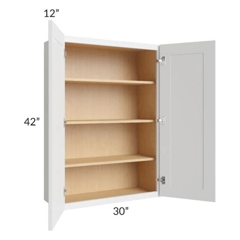 Midtown White Shaker 30x42 Wall Cabinet The Rta Store