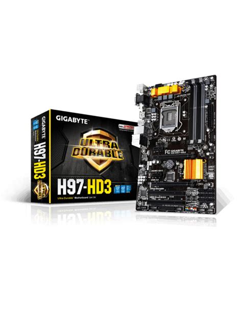 Gigabyte Ga H97 Hd3 Ddr3 4th Genlga1150 Socket Mainboard Digital Bridge