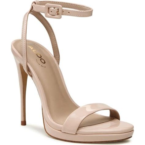 Aldo Kat Γυναικεία Πέδιλα Δερμάτινα Nude με Λεπτό Ψηλό Τακούνι και Φιάπα 13567213 270 BestPrice gr