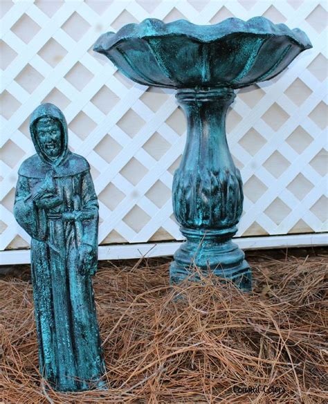 Painting A Verdigris Finish On Concrete Or Metal Statues Painting