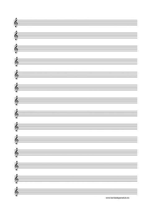 Folha De Pauta Para Imprimir - 10 Folhas de Pauta Musical em Branco para Baixar em PDF e Imprimir ...