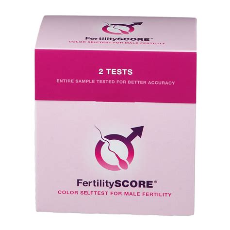 FertilitySCORE Männlicher Fruchtbarkeitstest 1 St Shop Apotheke