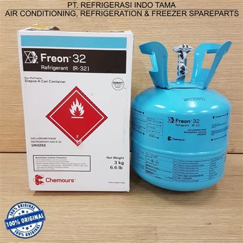 Jual Freon CHEMOURS R32 3 Kg CHINA R 32 3kg Di Lapak Refrigerasi Indo