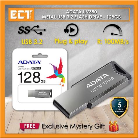 Adata Uv Metal Usb Gen Flash Drive Pendrive Thumb Drive Gb