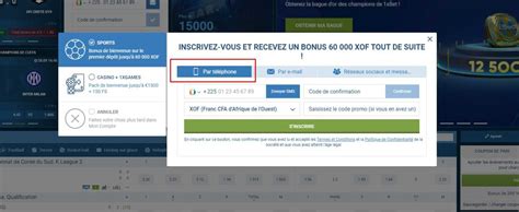 1XBET inscription Cote d Ivoire Créer un compte 1XBET Comment