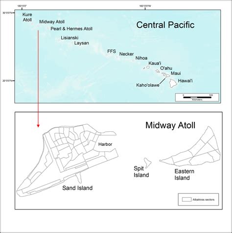 Map of the Hawaiian Islands in the Central Pacific Ocean, including... | Download Scientific Diagram