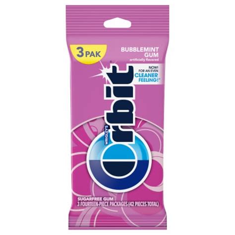 Orbit Bubblemint Sugarfree Gum, 3 ct - Kroger