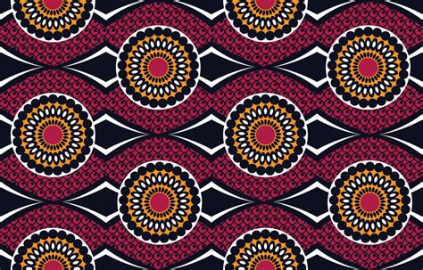 Ethnic abstract fabric. Seamless pattern in tribal, African wax print ...