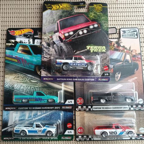 Hot Wheels Premium Datsun Sunny King Cab Truck Nissan Hardbody Selections MMRR Shopee Malaysia