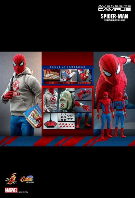 HOT TOYS EXCLUSIVE HOT TOYS CMS010B AVENGERS CAMPUS SPIDER MAN LUSSO TOYS Collectibles