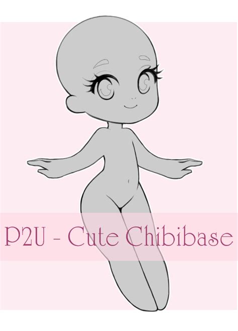 cute chibi base/credit to primarella on deviantart | Drawing base ...