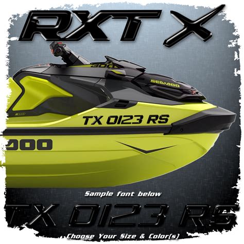 Sea Doo Rxtx Domed Registration