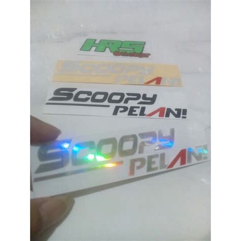 Jual Sticker Scoopy Pelan Cutting Shopee Indonesia