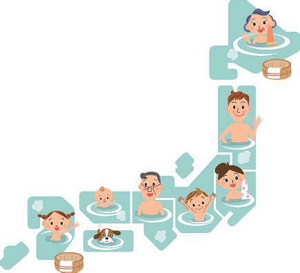 Japanese Hot Spring Royalty Free Vector Stock FreeImages