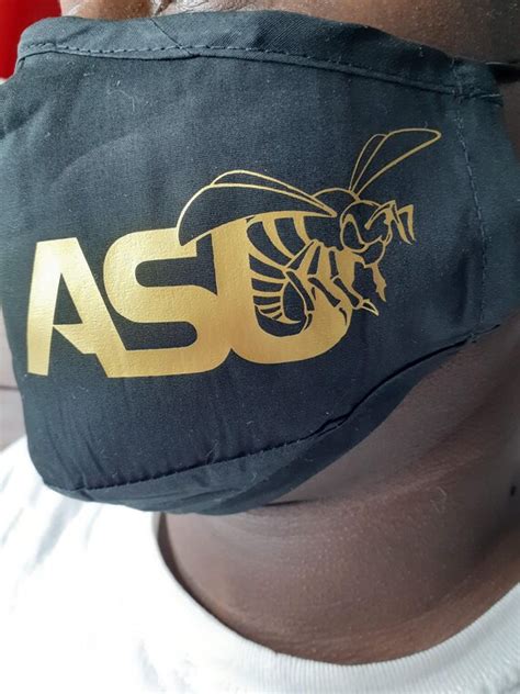 ASU. face mask with Filter/Alabama State University Face | Etsy