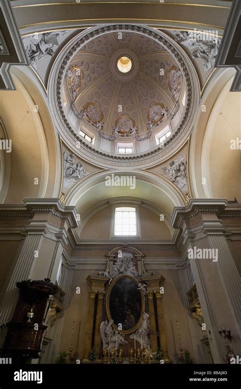 The Church Dome And Interior Of San Tommaso Di Villanova Designed By