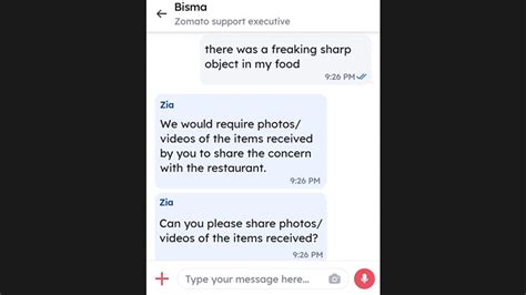 Zomato Customer Finds Sharp Object In Food Says ‘playing With Peoples