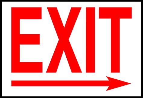 Exit Sign Clipart - Cliparts.co