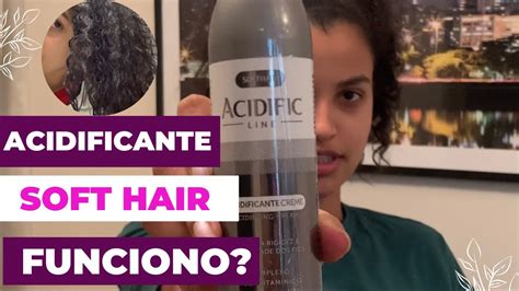 USEI ACIDIFICANTE PELA PRIMEIRA VEZ NO MEU CABELO Resenha Soft Hair