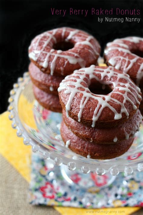 Very Berry Baked Donuts Nutmeg Nanny