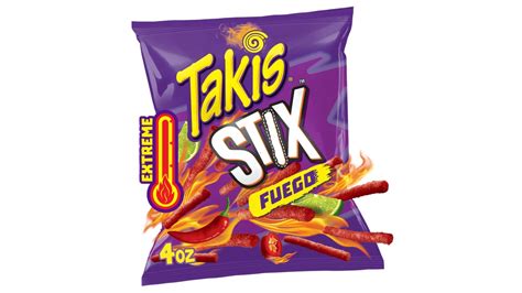 Takis Stix Extreme Fuego Hot Chili Pepper Lime Corn Snack Sticks 4 Oz Delivery Near Me