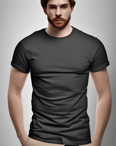 Blank Black Tshirt Mockup · Creative Fabrica