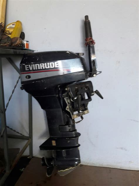 Motor De Popa Evinrude Hp Ano Tanque Original R Em