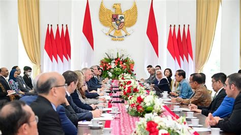 Presiden Jokowi Terima Kunjungan Delegasi Us Abc Sekretariat Negara