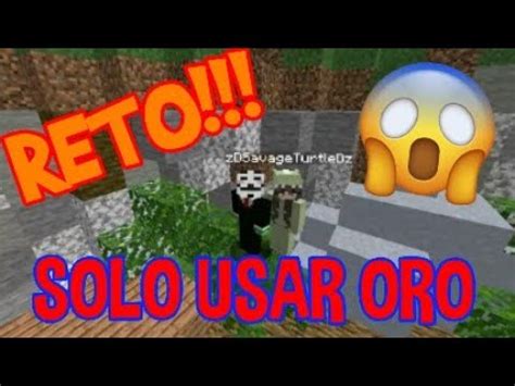 Reto Solo Usar Oro En Bedwars Youtube