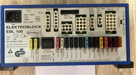 Schaudt Elektroblock Ebl 100 Eur 59900 Picclick De