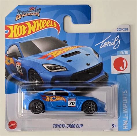 Hot Wheels Toyota Gr Cup Toni Breidinger Jdm Blue Short Card Picclick Uk