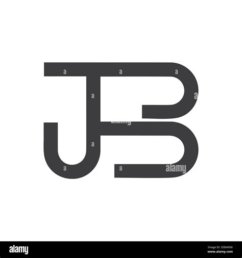 Plantilla De Dise O Vectorial Con La Letra Inicial Del Logotipo De Bj O