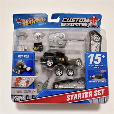 Mattel Toys Hot Wheels Nib Custom Motors Hot Rod Starter Set Poshmark