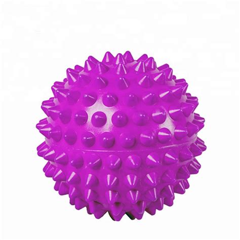 Purple Pvc Spiky Exercise Ball Massage Trigger Point Hand Exercise Pain Relieve