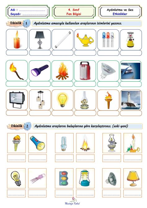 4 Sınıf Fen Bilgisi Aydınlatma ve Ses Teknolojileri Ünite Özeti Konu