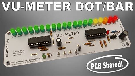 Vu Meter 20 LED Dot Bar 60dB With LM3915 PCB Tutorial YouTube