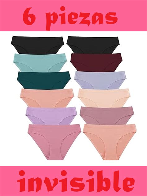 Calzones de mujer invisibles 6 pzs Moda de Mujer SHEIN México