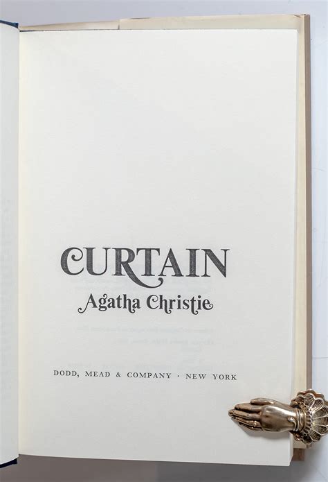 Curtain. - Raptis Rare Books | Fine Rare and Antiquarian First Edition ...