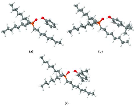 Relaxed Geometries Of A Phenol Topo B P Tert Butylphenol Topo C