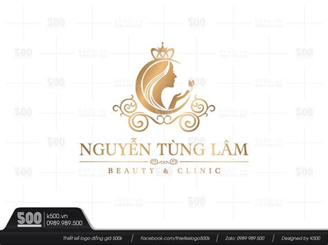 THIẾT KẾ LOGO ĐỒNG GIÁ 500K - LOGO SPA BEAUTY ACADEMY SALON HAIR MAKEUP ...