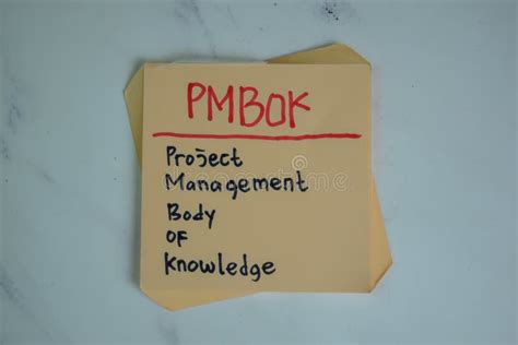 Pmbok Project Management Cuerpo De Conocimientos Escribir En Notas