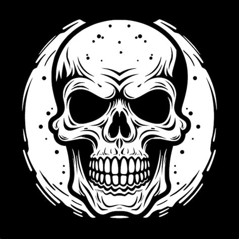 Premium Vector Skull Minimalist And Flat Logo Vector Illustration