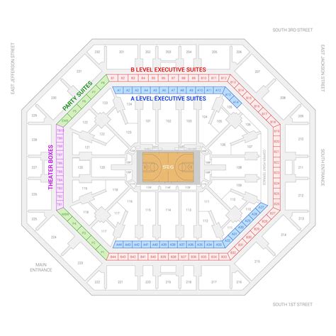 Footprint Center Seating Chart - Center Seating Chart