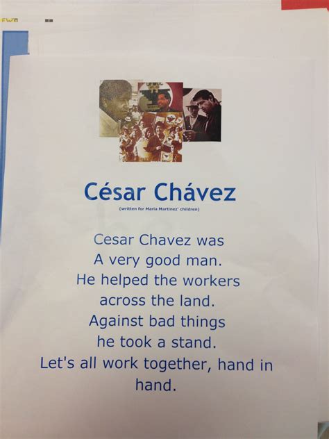 Poemas de Cesar Chavez