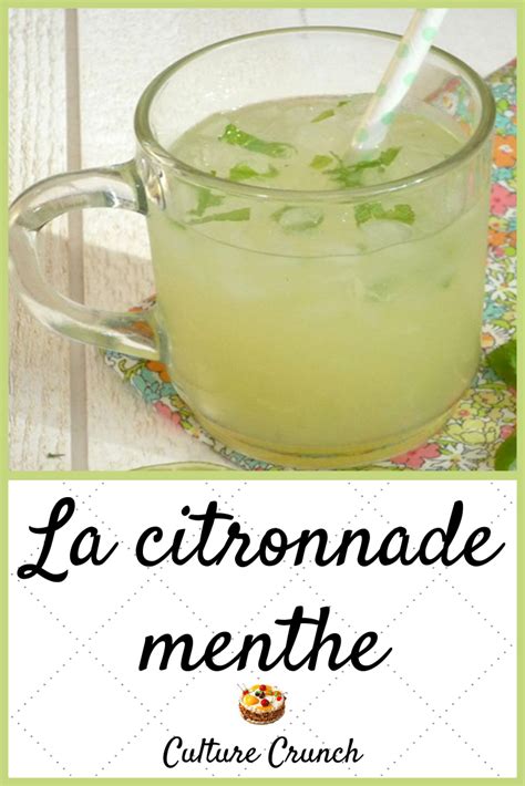 Citronnade Menthe Maison La Recette Facile Artofit