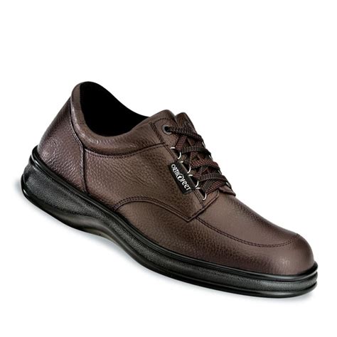 Orthofeet 420xw075 Mens Comfort Speed Lace Full Grain Leather Formal