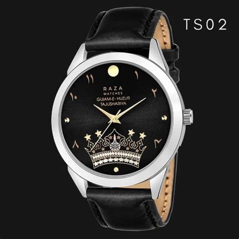 Raza Watches Round Black TS02 Men Analog Wrist Watch For Personal Use