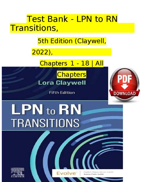 Lpn To Rn Transitions 4th Edition Claywell Test Bank Test Bank LPN